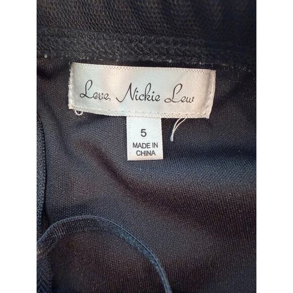 Love Nickie Lew Black Tulle Mini Dress β Size 5 Juniors β Spaghetti Straps β¨ - Picture 5 of 6